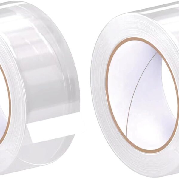 Packing Tape, Heavy Duty Packing Tape, Clear Box Tape, Moving Tape, 2 Inch Wide Tape, Carton Sealing Tape, 3 Inch Core - 1.6 Mil x 50 Yards - 2 Roll Pack
