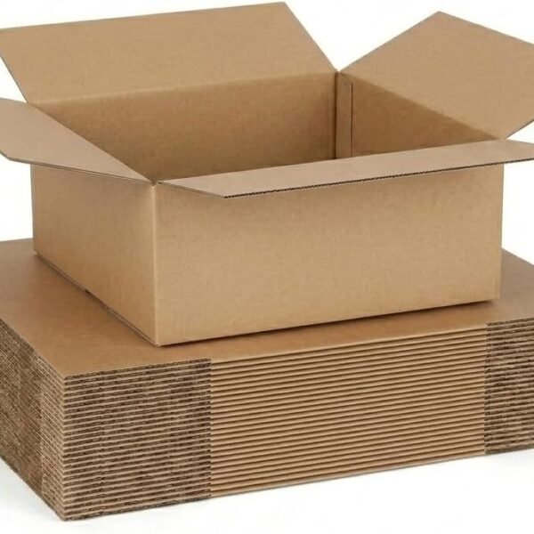 12x12x6 Shipping Boxes 15 Pack, Brown Corrugated Cardboard Boxes with Side-Lock and Pre-Applied Double-Sided Tape, Easy Assemble Packing Mailer Boxes for Small Business Shipping