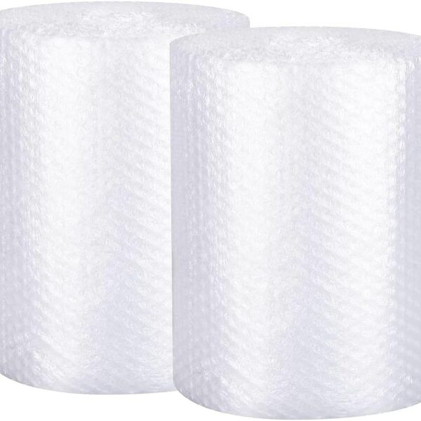 Bubble Cushioning Wrap Rolls 2-Pack, 12 Inch x 72 Feet 3/16" Air Bubble, Bubble Moving Wrap for Packing, Moving Supplies, Small business