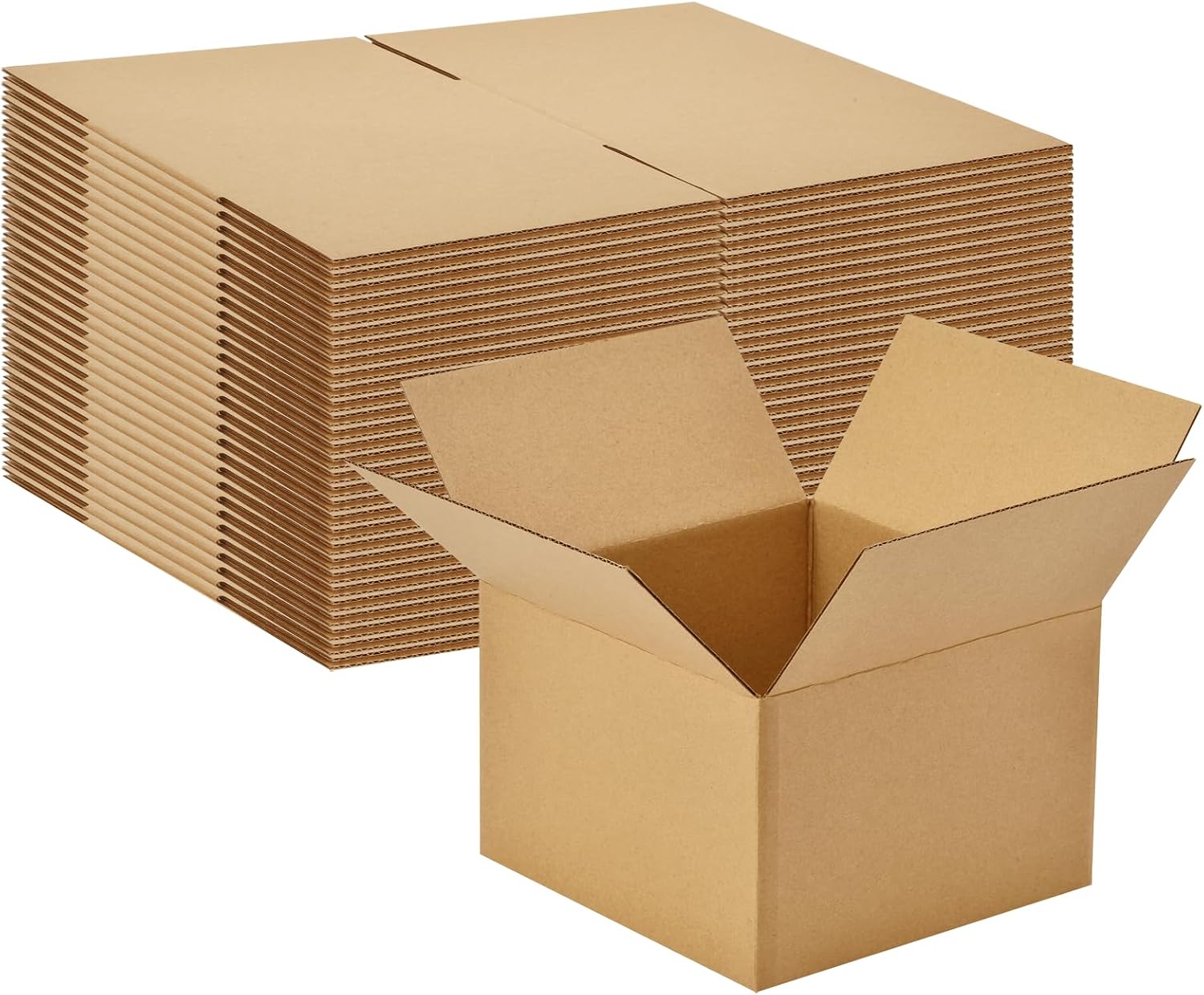30 Pack 6x6x4 inches Small Shipping Boxes Brown Corrugated Cardboard Boxes for Packing, Mailing, Moving, Business