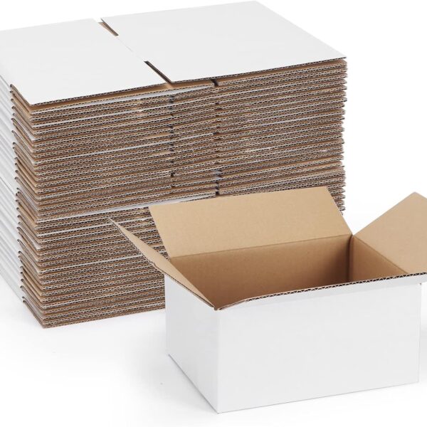 40 Pack Small Shipping Boxes 8x6x4 Inches