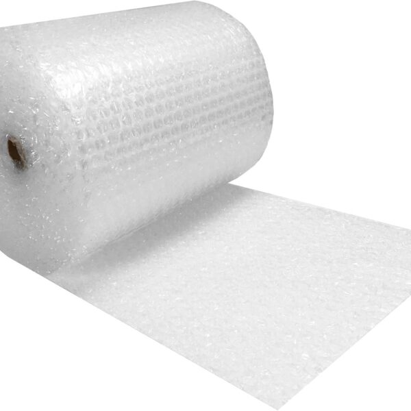 Bubble Cushioning 24" wide Wrap x 100' Long Medium Bubbles 5/16",Clear