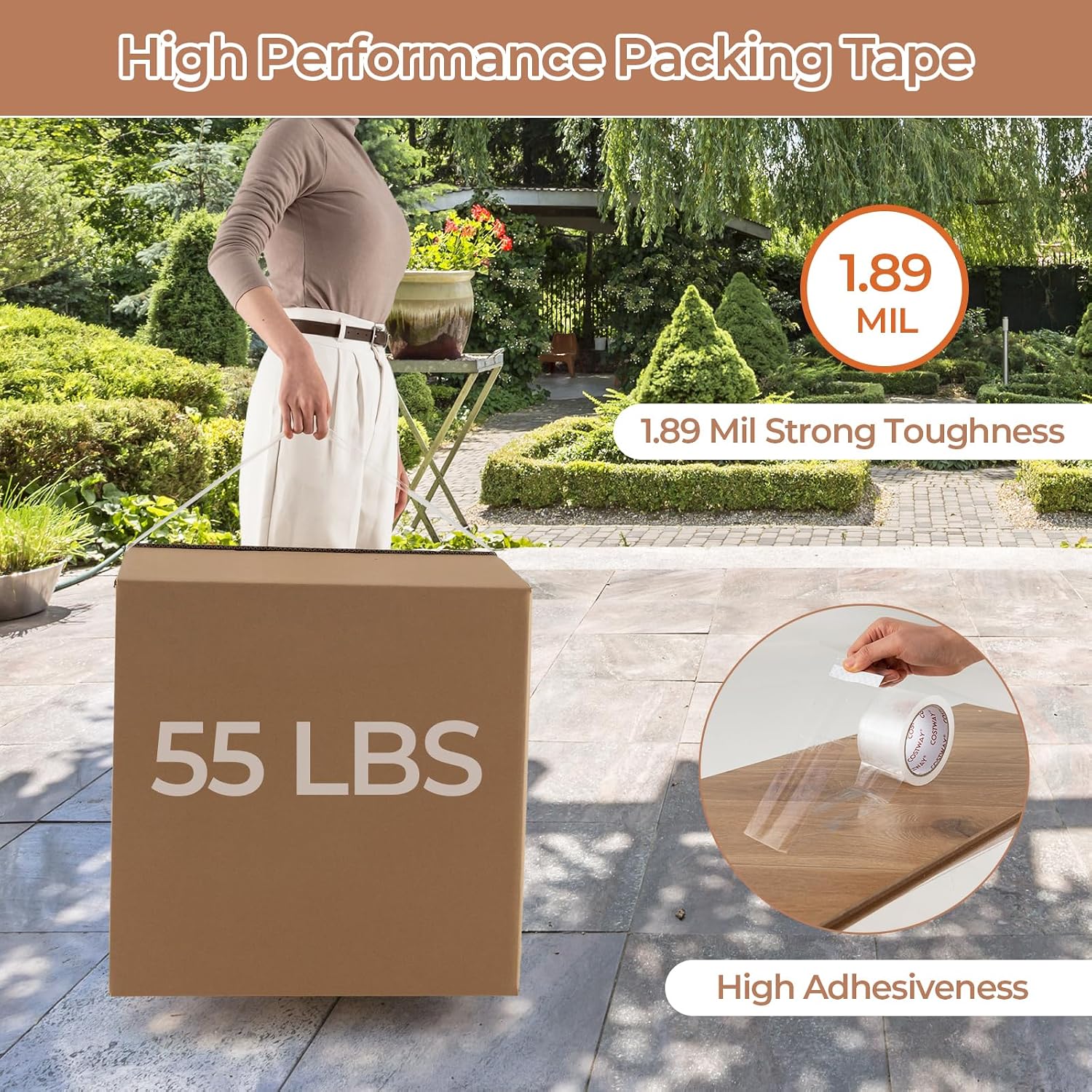 Clear Packing Tape, 36 Rolls Heavy Duty Packing Tape, 2.36" Wide x 65.6 Yard Per Roll Packaging Tape for Moving, Sealing & Shipping - Image 2